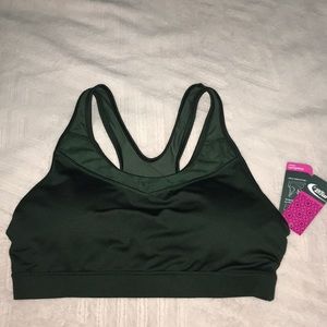 NWT Navy Green Sports Bra